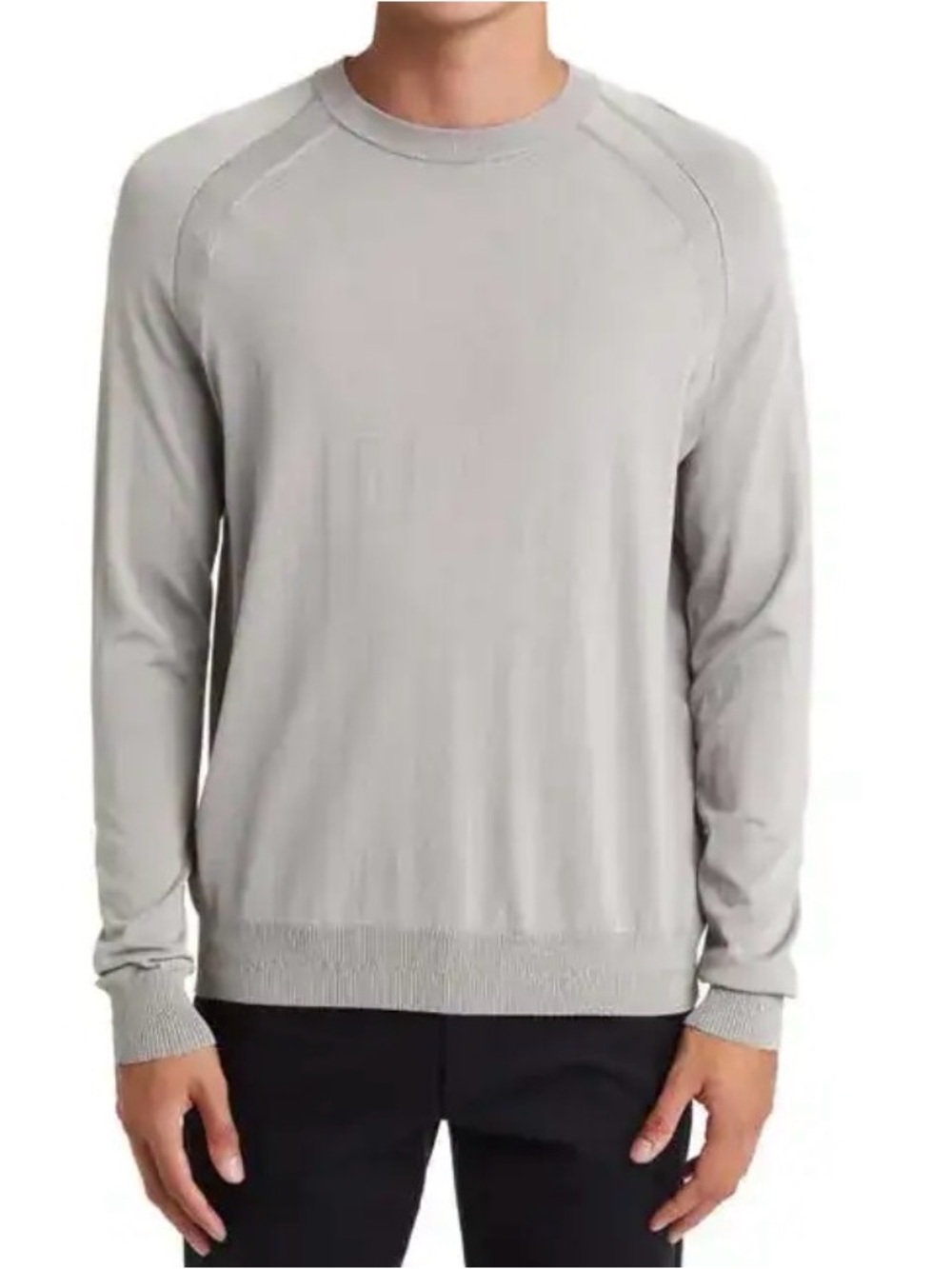 TED‎ BAKER LONDON  Maywo Saddle Shoulder Sweater Grey Men 2 small quiet luxury